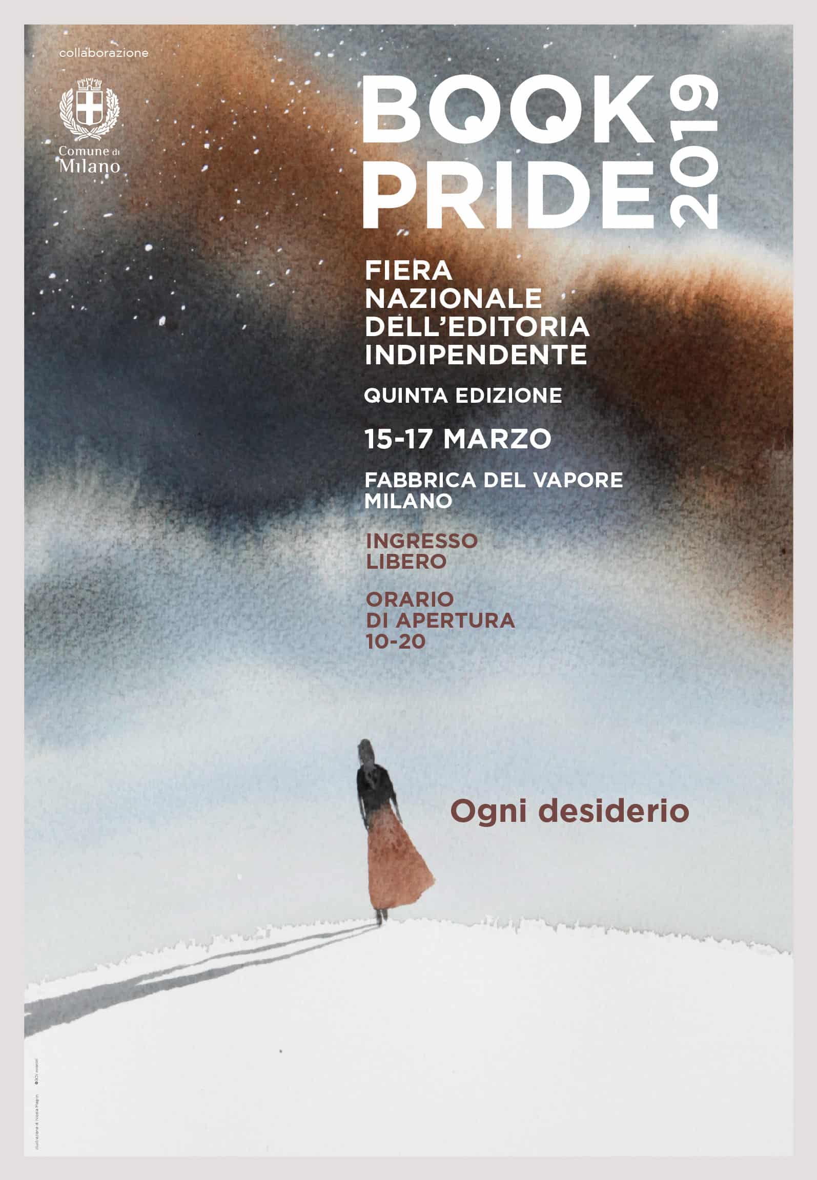 Book pride 2019, Locandina illustrata da Nicola Magrin