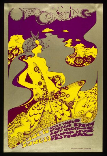 Poster di The Crazy World of Arthur Brown - UFO, Giugno 1967, Hapshash and the Coloured Coat