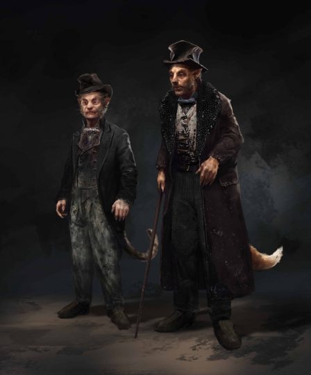 Bozzetto per il Gatto e la Volpe