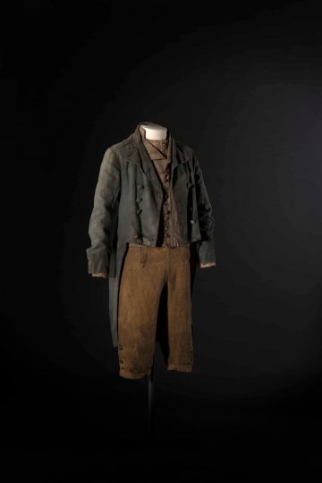 Costume per Geppetto. Costumista: Massimo Cantini Parrini, 2019. Sartoria Tirelli. Interprete: Roberto Benigni. Foto Leonardo Salvini