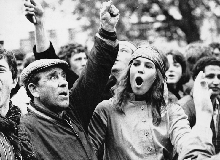 1968: marcia di protesta contro la guerra del Vietnam © Irving Teitelbaum