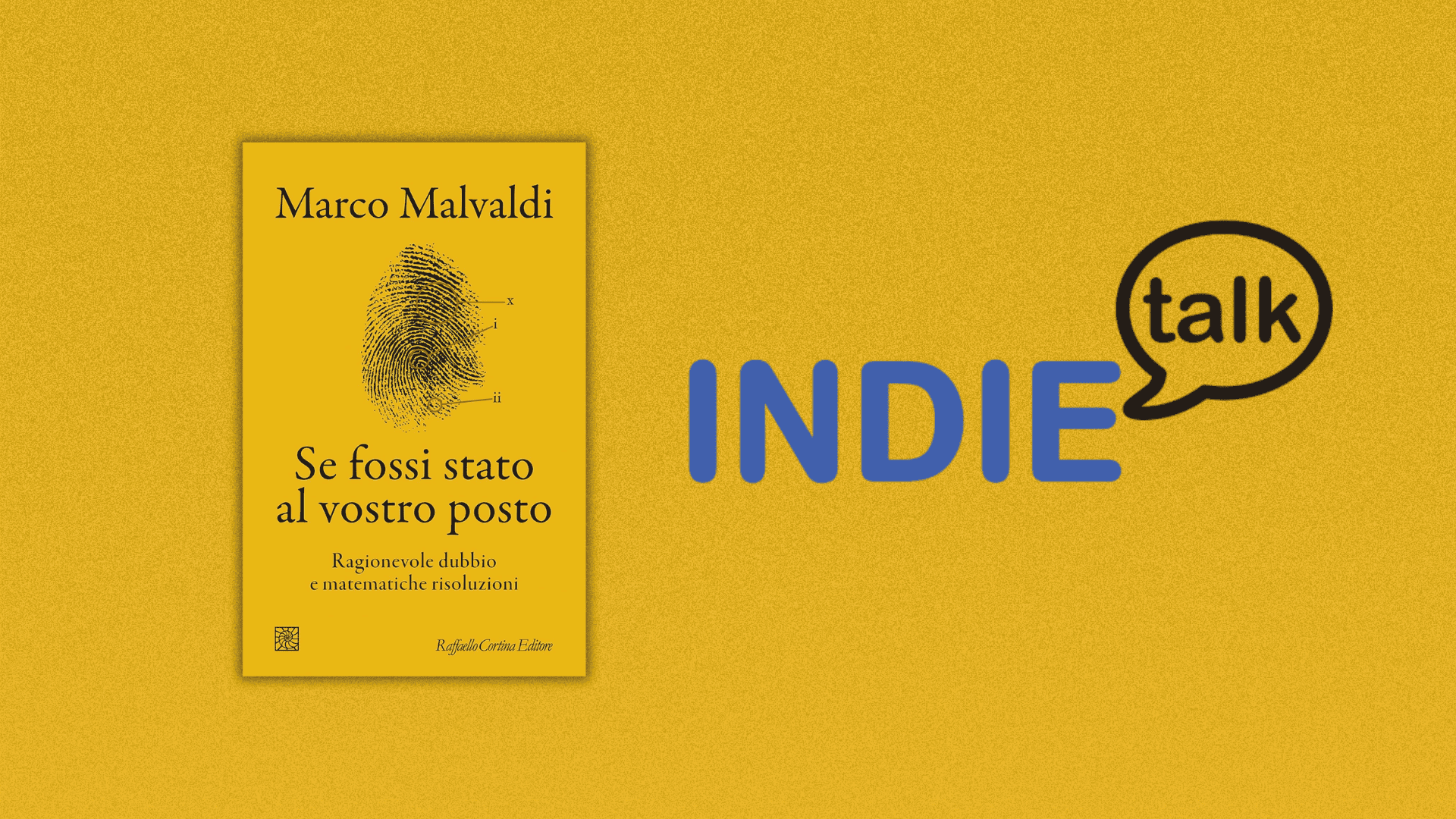 Malvaldi, Poe e la statistica: il primo appuntamento di INDIETalk